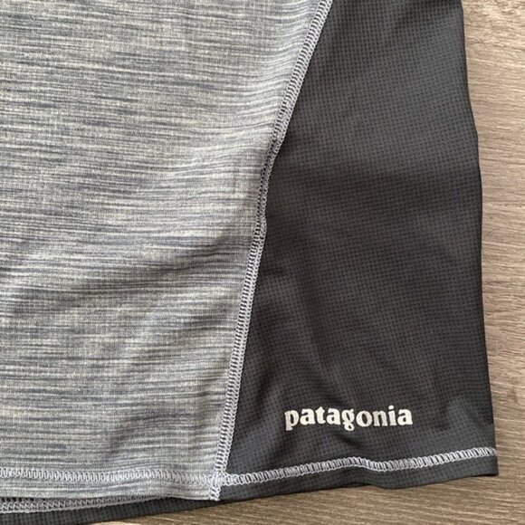 Patagonia Short Sleeve T Shirt Womens Small Gray Heather Crew Neck Slim Fit Hike - Picture 6 of 11